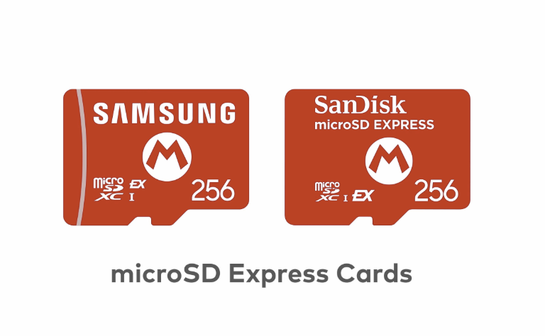 Samsung and SanDisk official Mario-themed 256GB microSD Express Cards